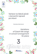 Variace na lidové písně v koncertní úpravě pro klavír 3